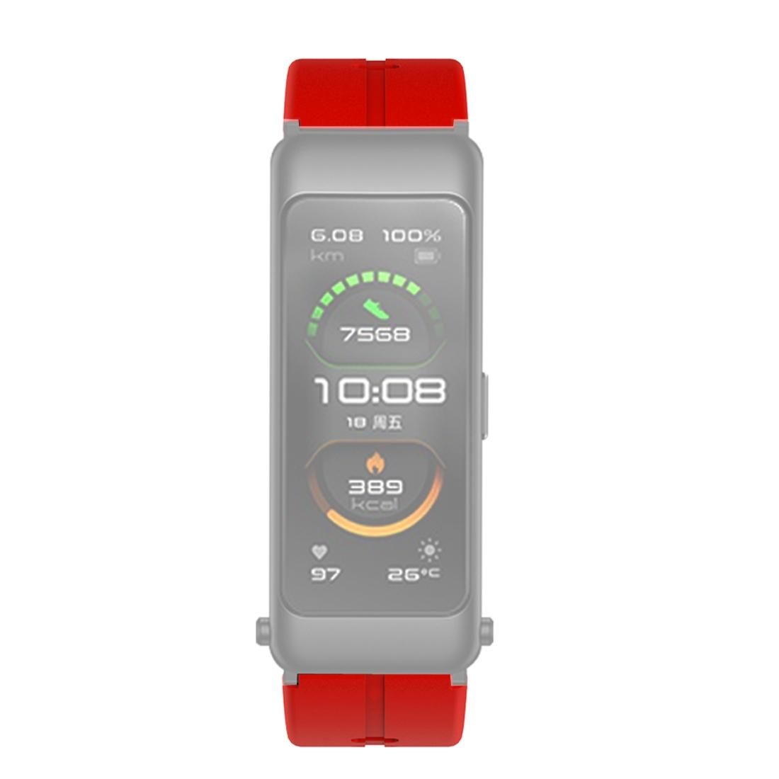 For Huawei TalkBand B6 Silicone Replacement Strap Watchband (Black)