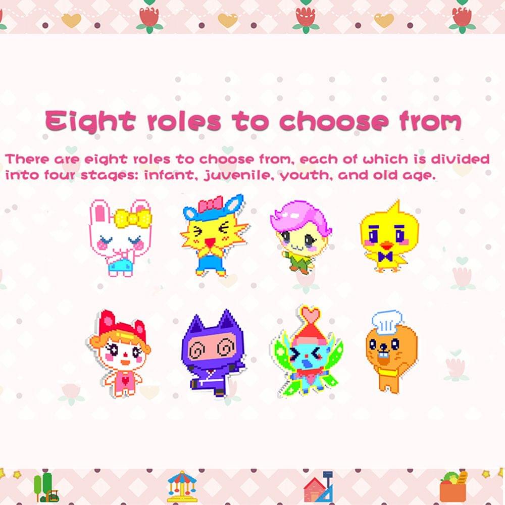 Cartoon Electronic Pet Handheld Virtual Pet Kids Toy Gift