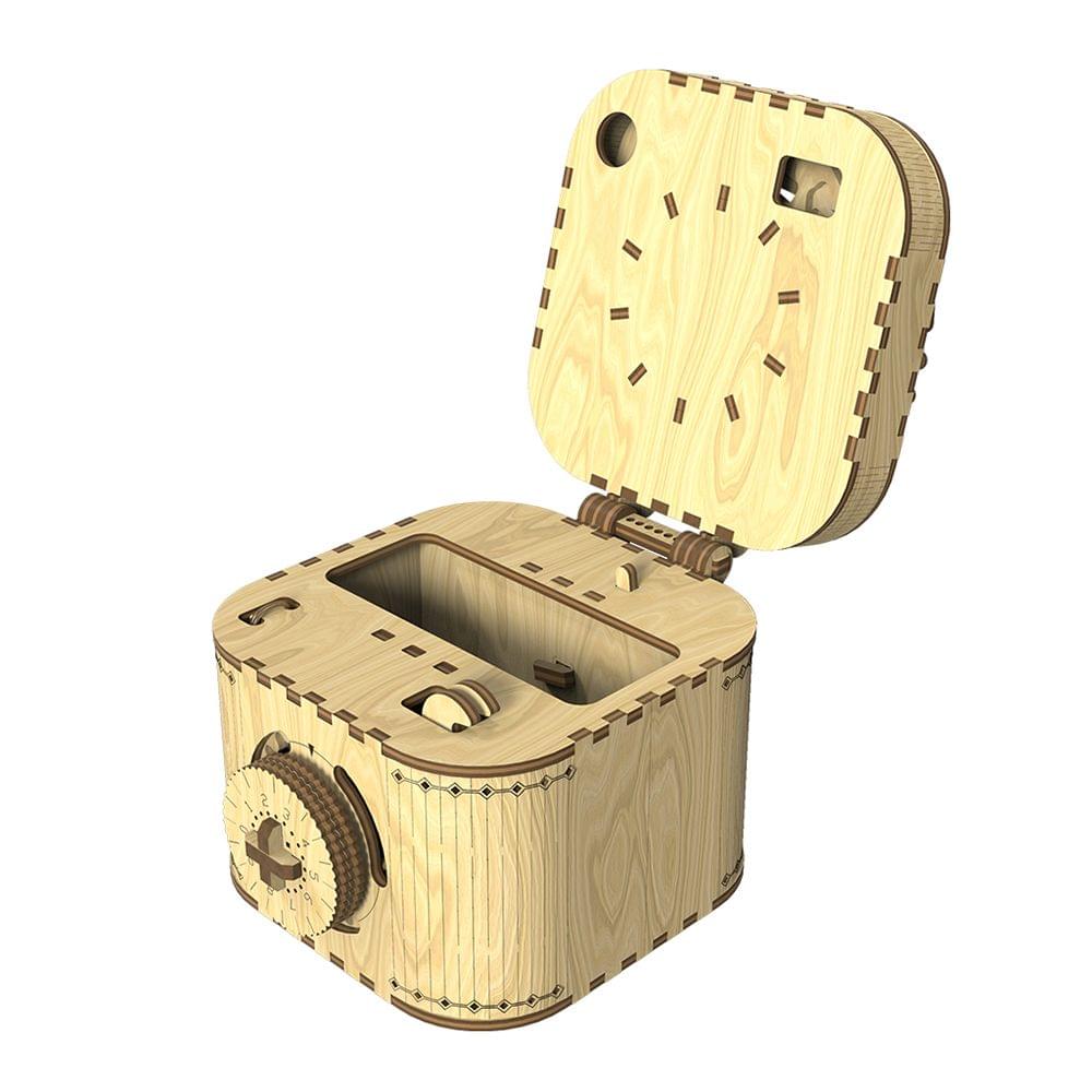 DIY Music Box 3D Puzzle-Model Wooden Music Box Educational