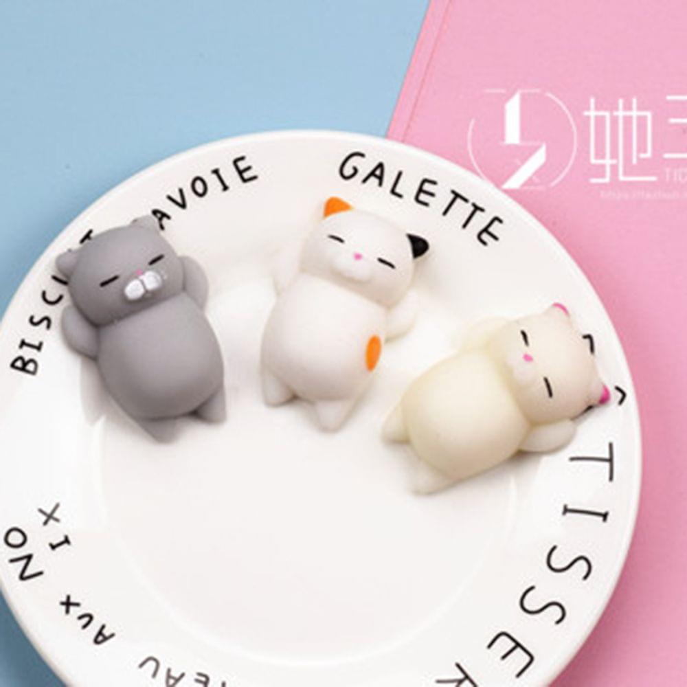 Grey Cat Colorful Adorable Cute Animal Hand Wrist Squeezing - 13