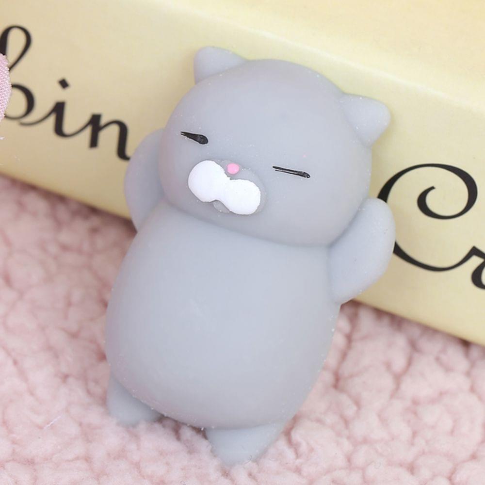 Grey Cat Colorful Adorable Cute Animal Hand Wrist Squeezing - 13