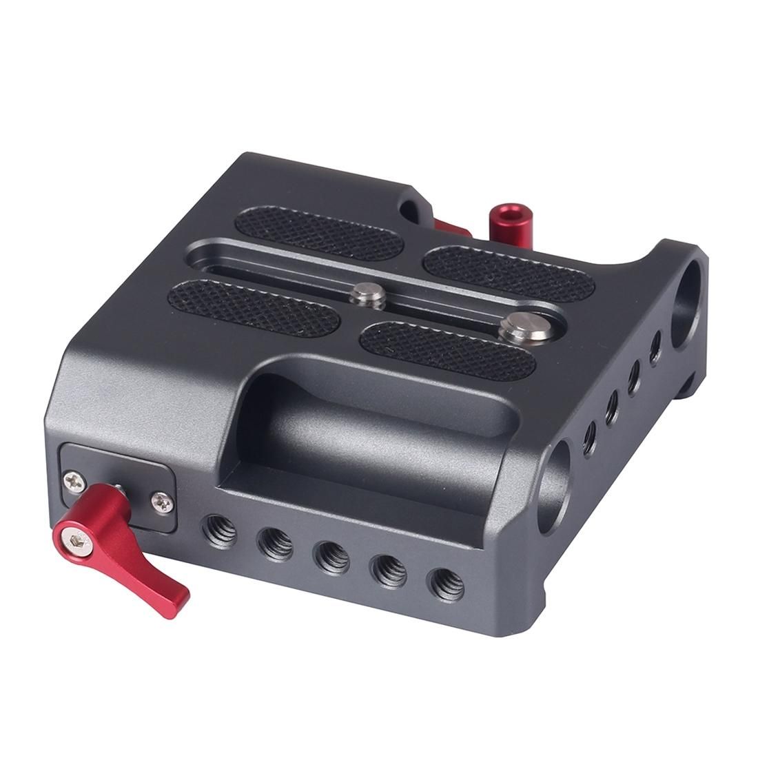 WARAXE 2640 Bridge Quick Release Plate with 15mm Rod Clamp (Grey)