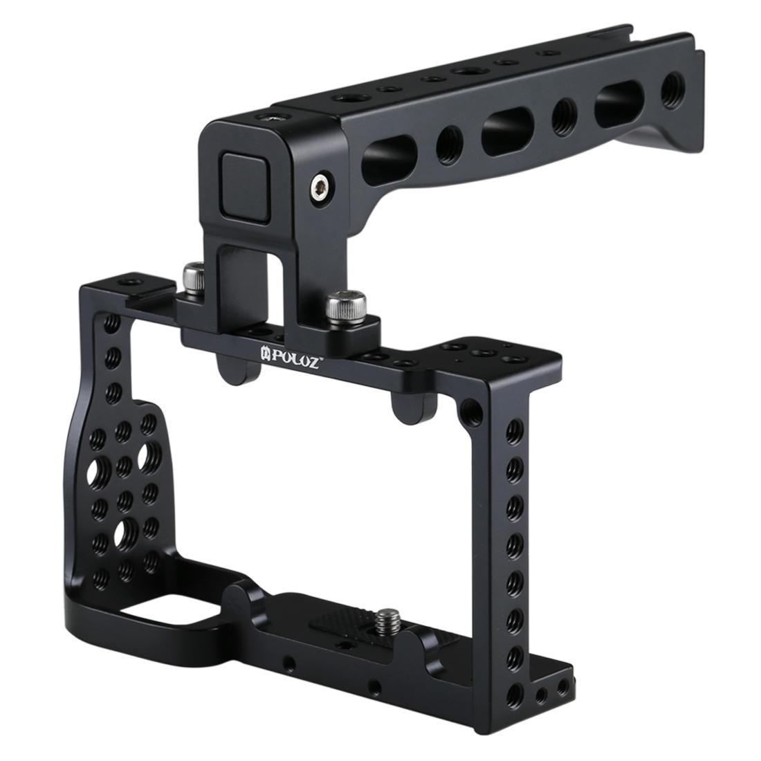 PULUZ Camera Cage Handle Stabilizer for Sony A6300 / A6000 (Black)