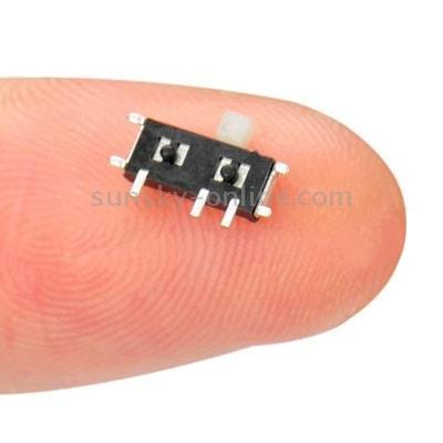 50 pcs MK-12C02 Mini Slide Switches, Size: 7 x 5 x 1mm