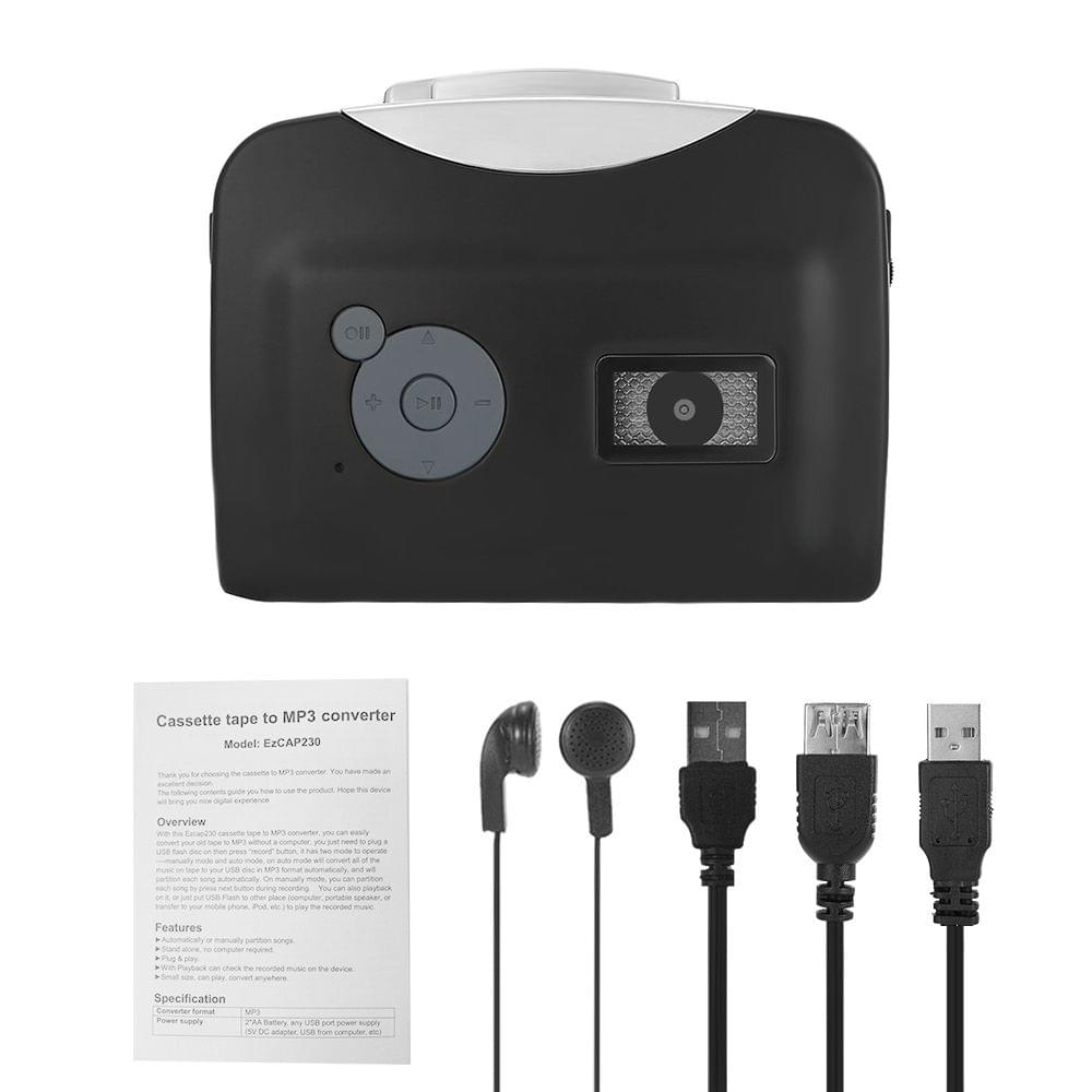 ezcap230 Cassette Tape-to-MP3 Converter Save into USB Flash