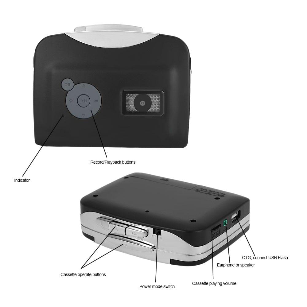 ezcap230 Cassette Tape-to-MP3 Converter Save into USB Flash