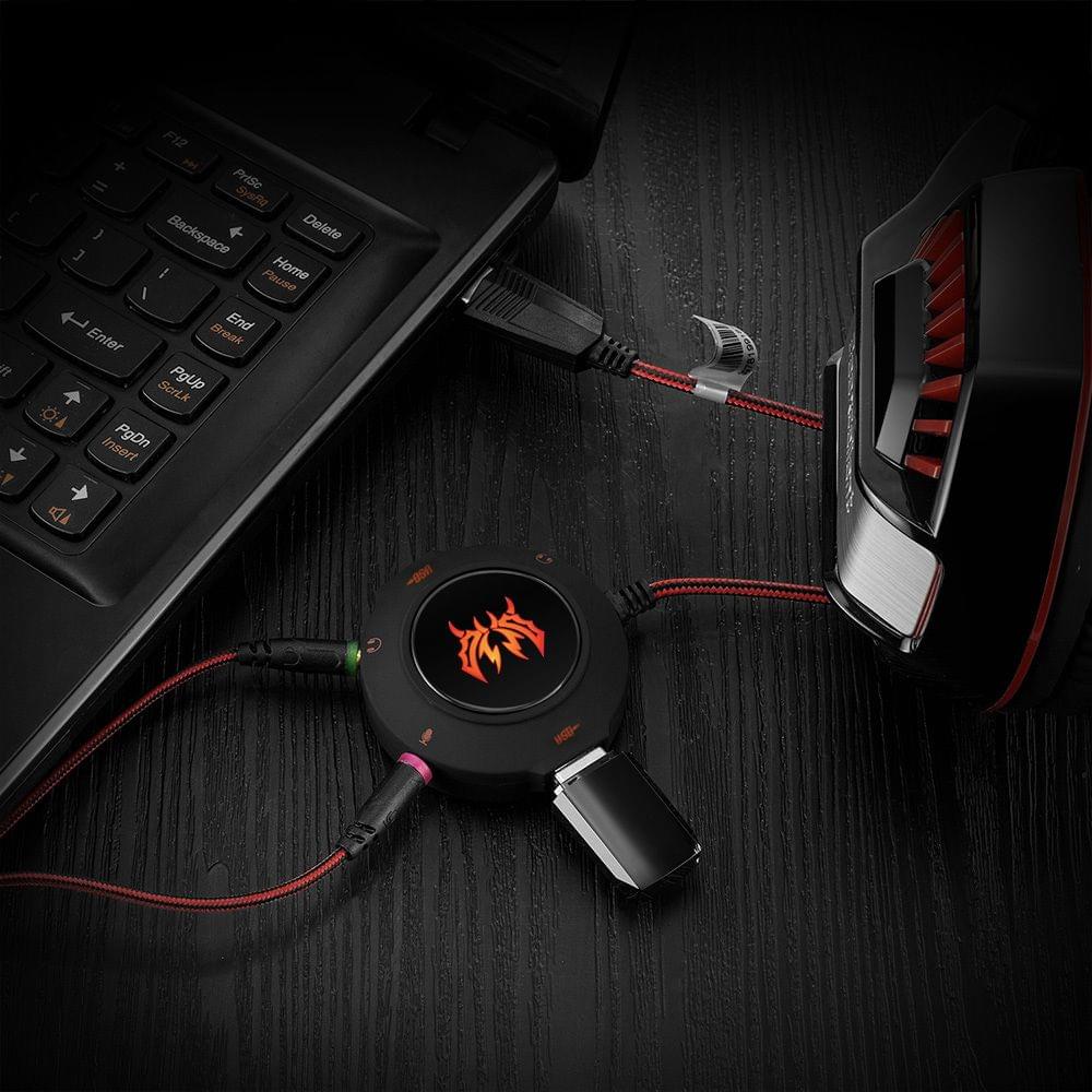 Kotion each S2 USB 2.0 Sound Card USB Hub Headphones