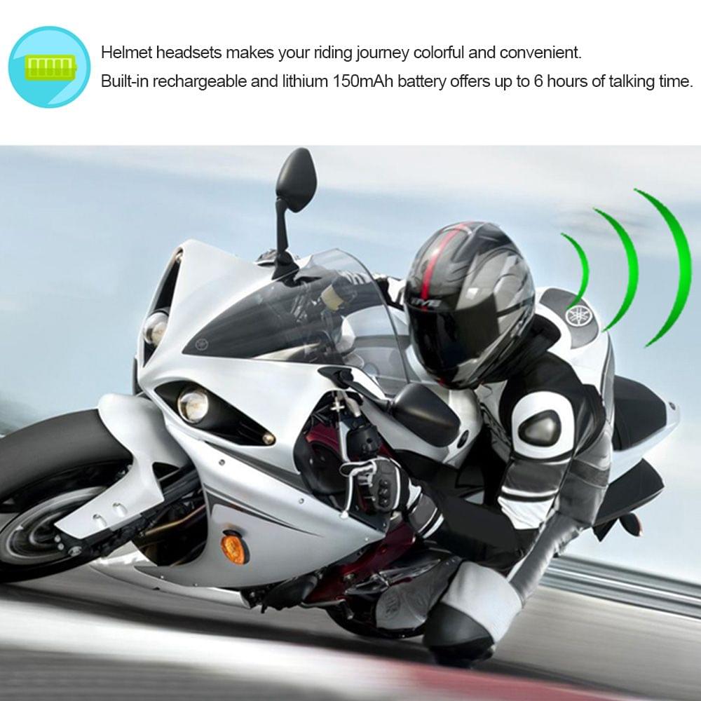 Motorcycle Motorbike Helmet Bluetooth Headsets Wireless