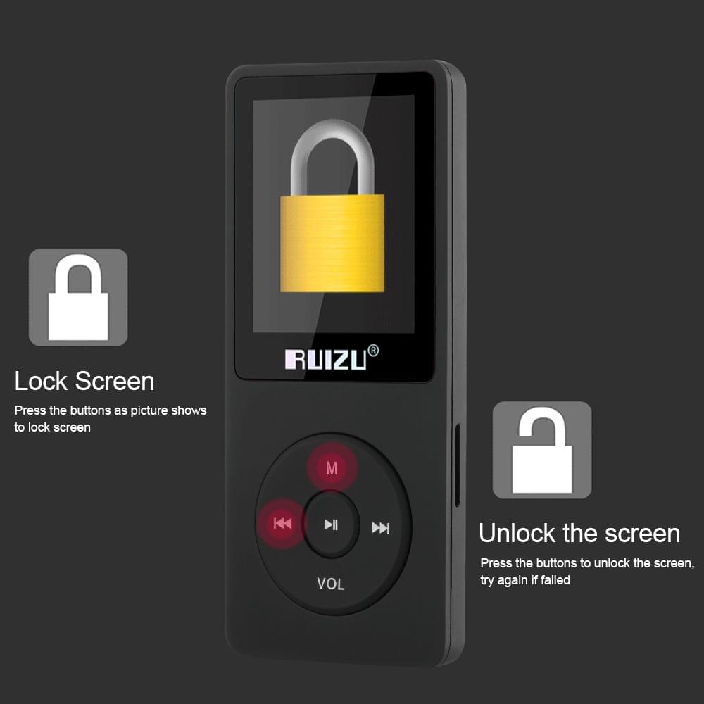 Uniqkart X02 8GB 1.8in MP3 MP4 Player HiFi Lossless Sound