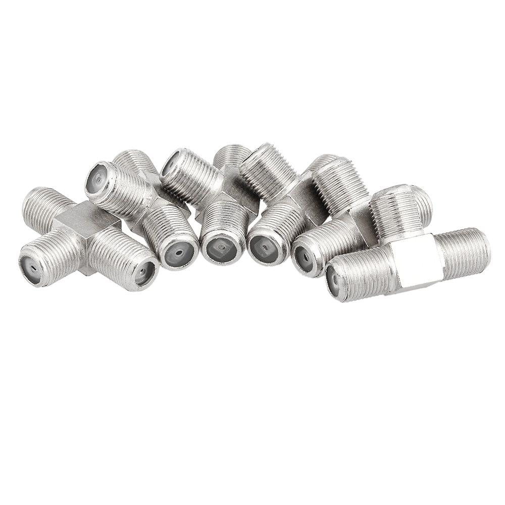 British F Type Whorl One Female to Two Female Connector