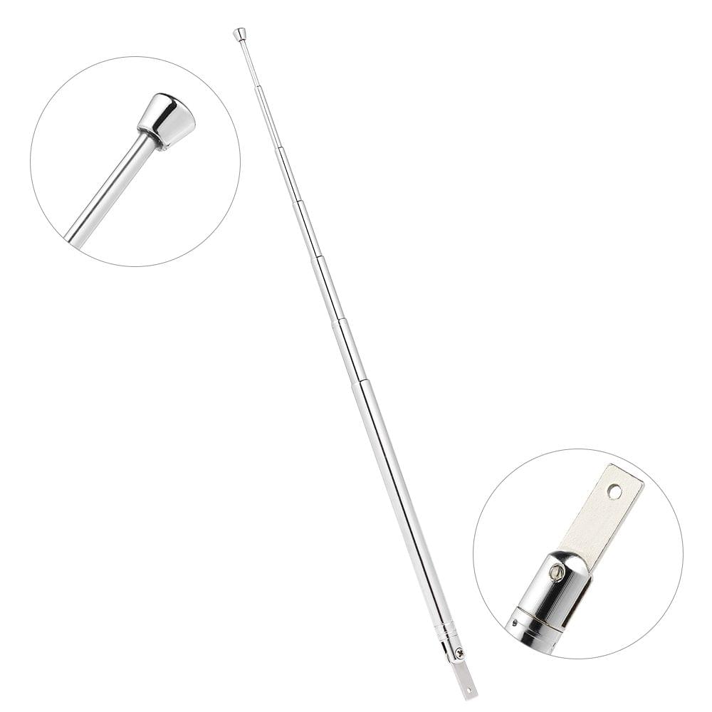 Telescopic FM Radio Antenna 7 Sections Chromium-plating