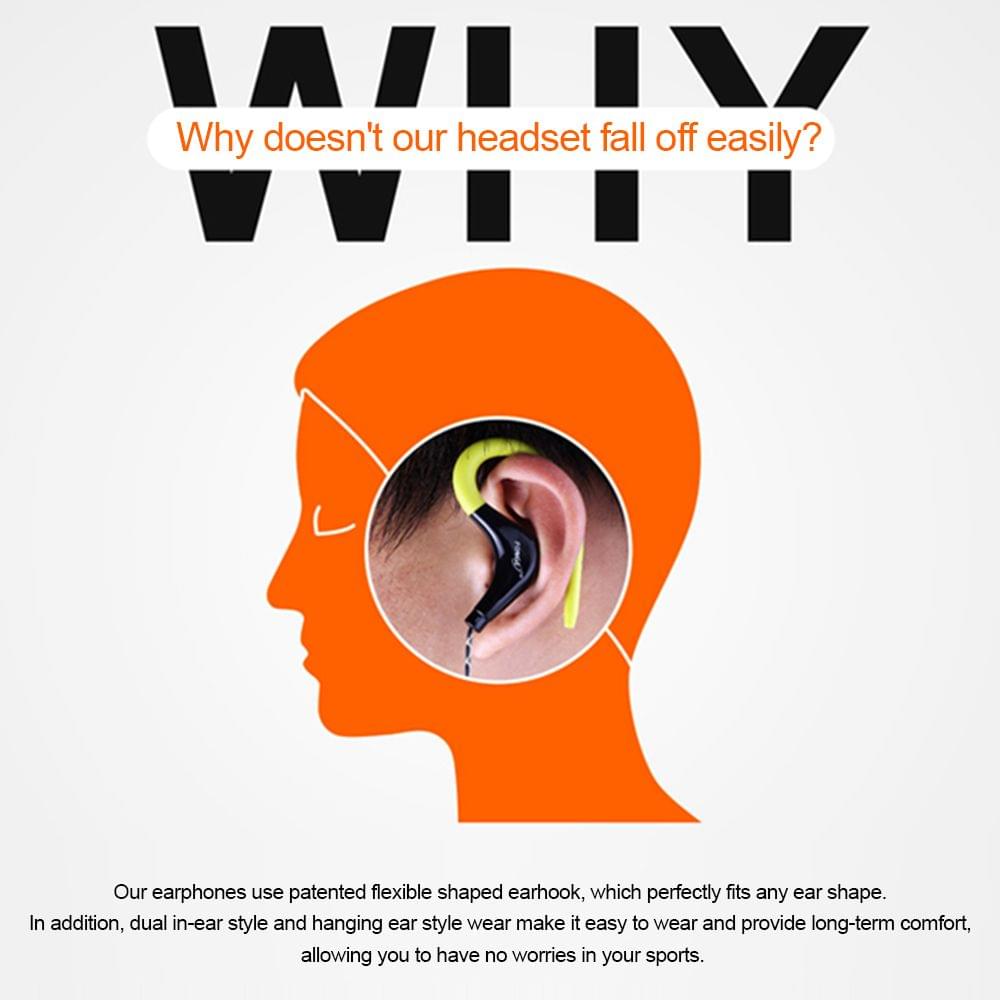 FONGE S760 Wired In-ear Waterproof Earphones Ear Hook