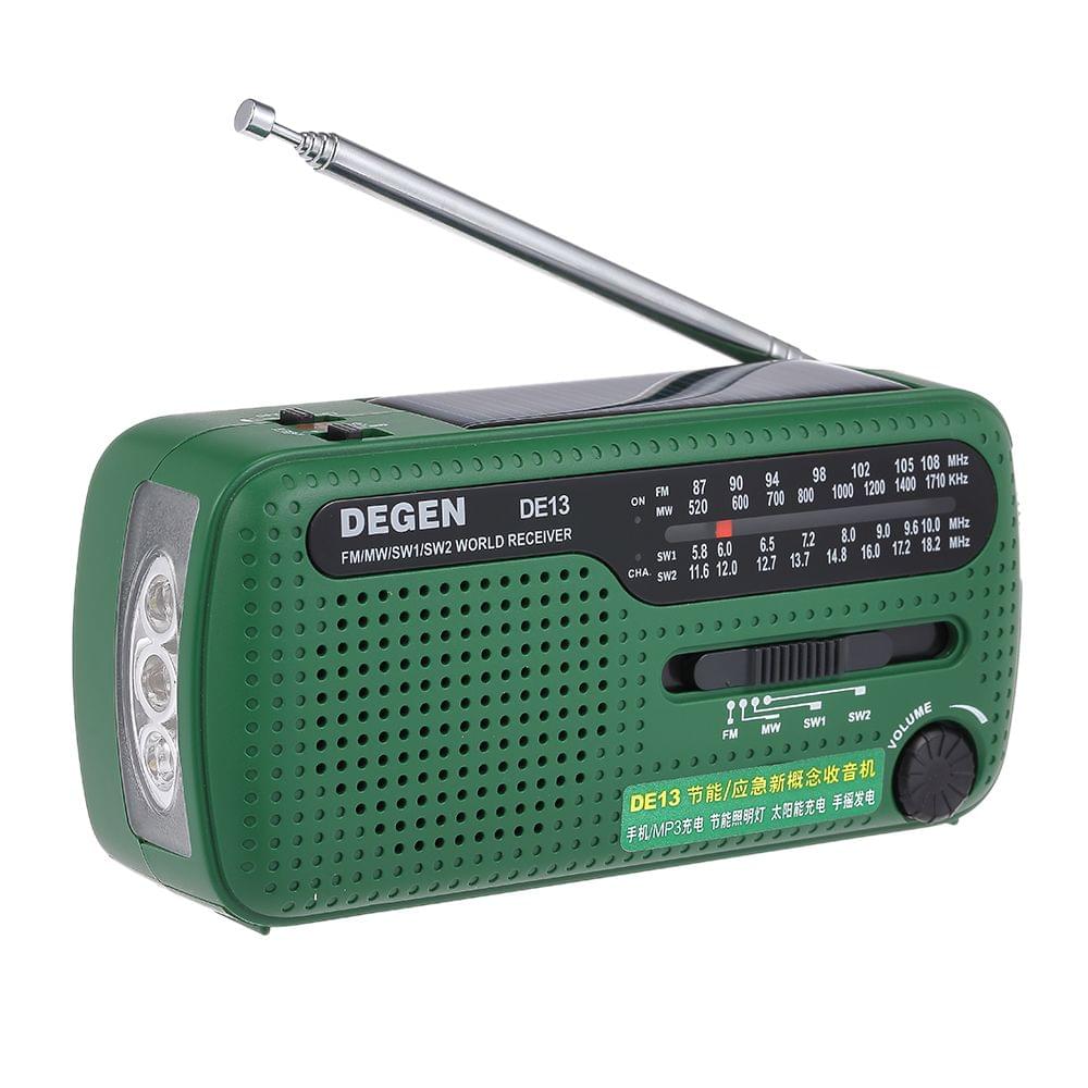 DEGEN DE13 FM Radio FM MW SW World Bank Receiver Flashlight