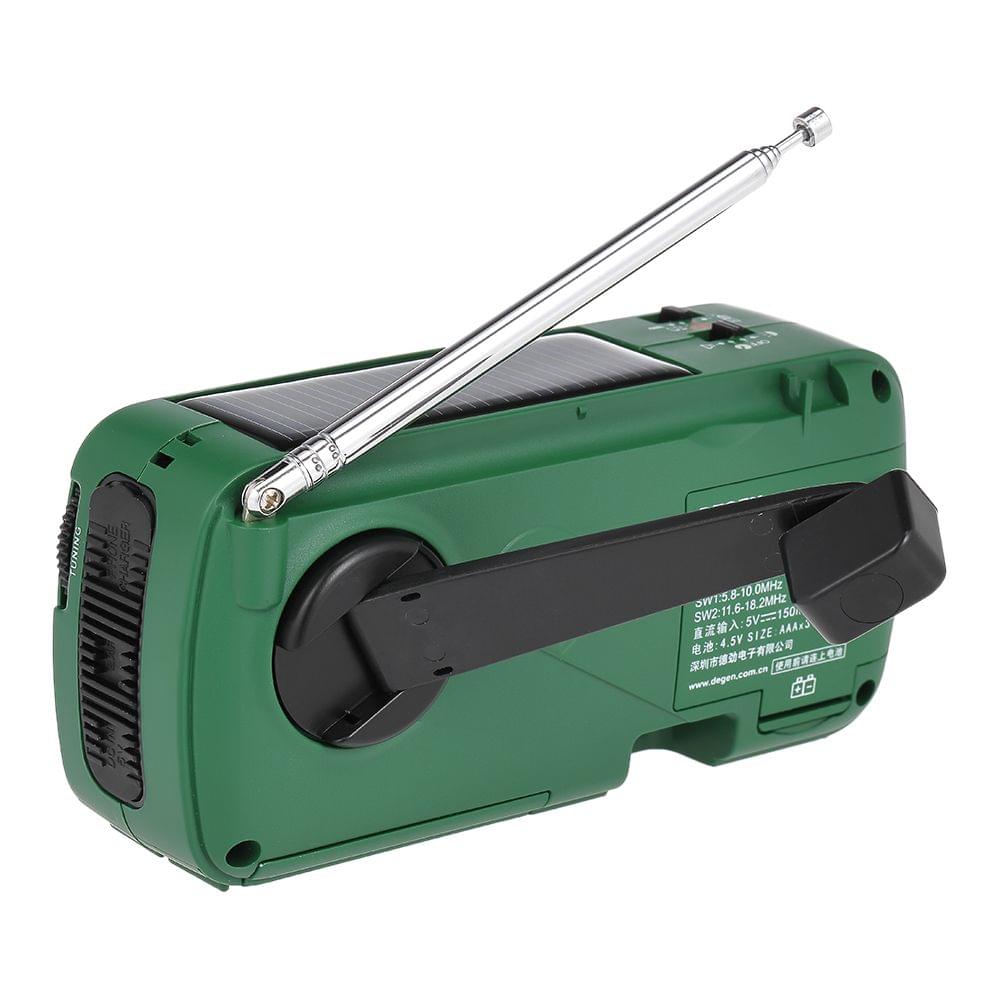 DEGEN DE13 FM Radio FM MW SW World Bank Receiver Flashlight