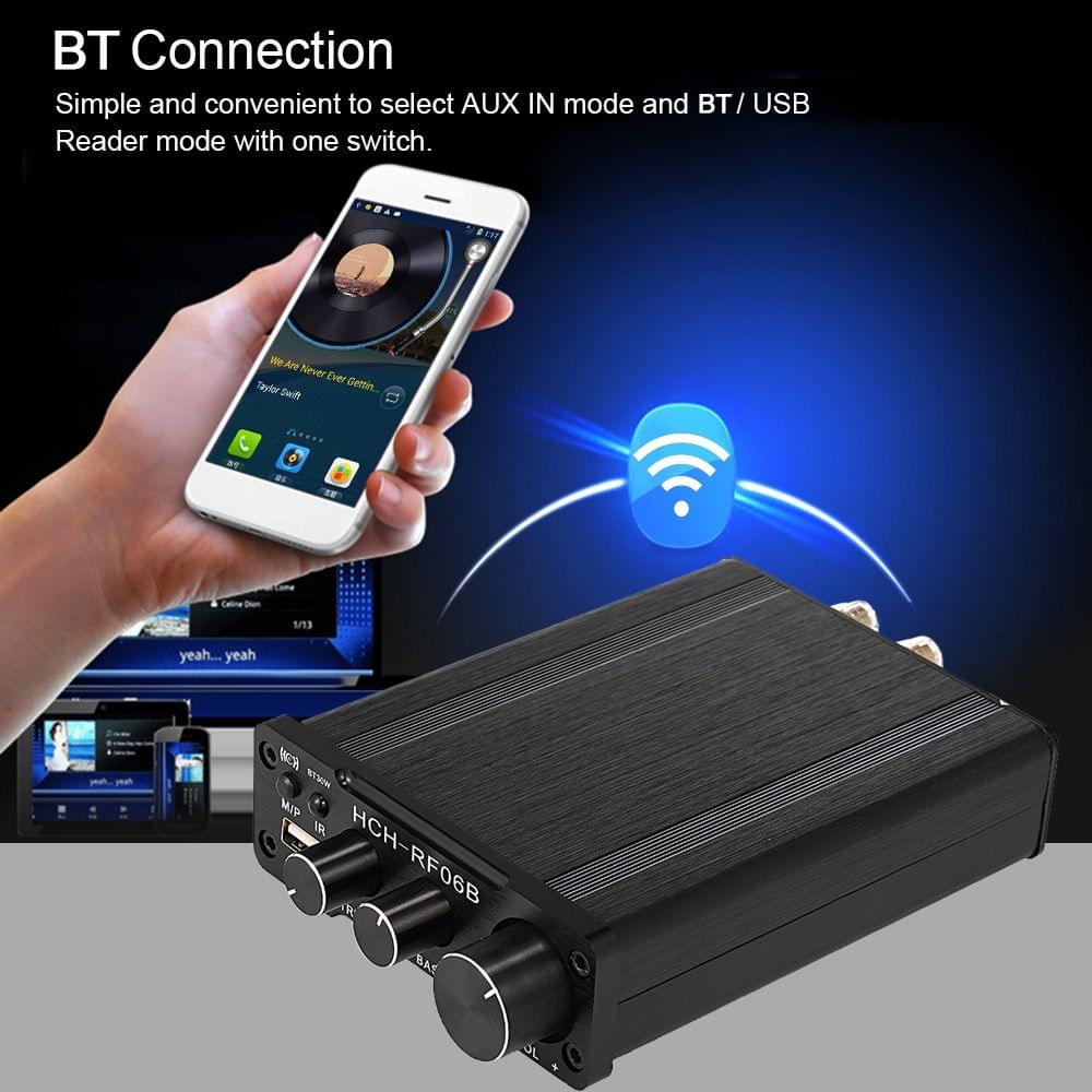 50W+50W HiFi Audio Digital Amplifier Bluetooth 4.2 Power - 50W