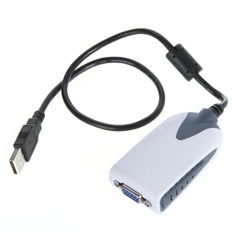 USB 2.0 to VGA Display Adapter Converter Extra Monitor Multi