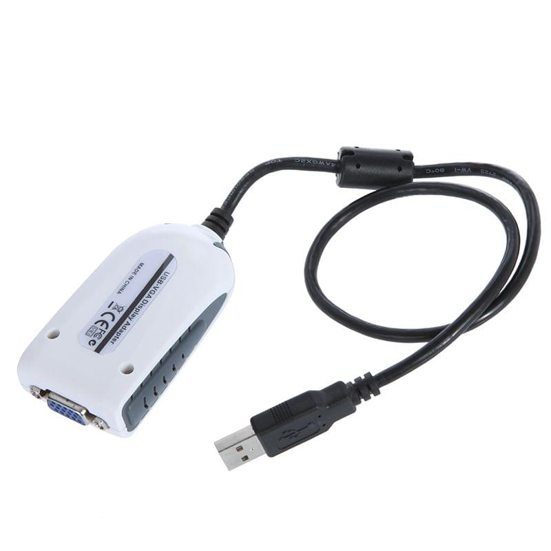 USB 2.0 to VGA Display Adapter Converter Extra Monitor Multi