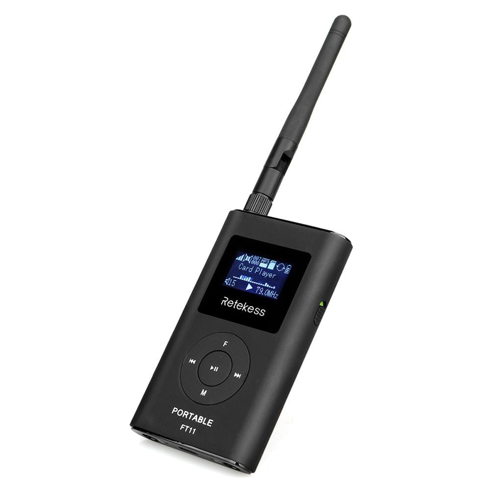 Retekess FT11 Handheld FM Transmitter MP3 Broadcast Radio