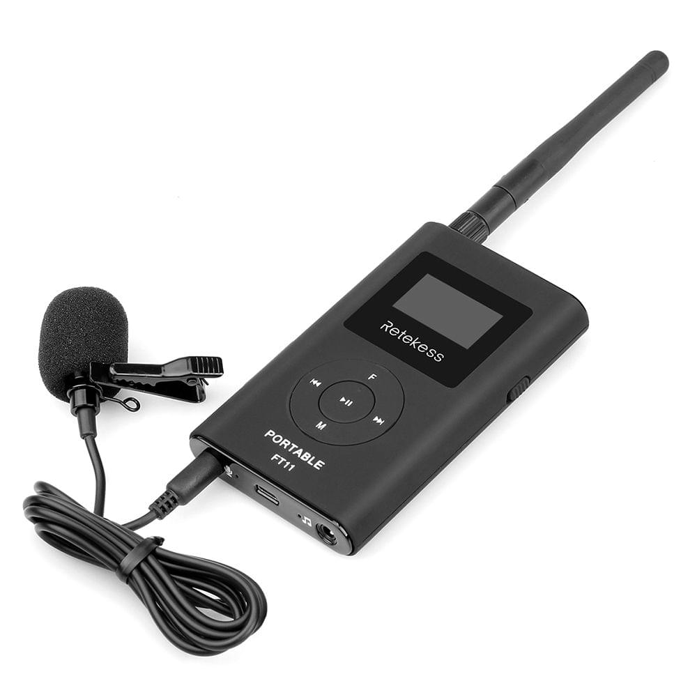 Retekess FT11 Handheld FM Transmitter MP3 Broadcast Radio