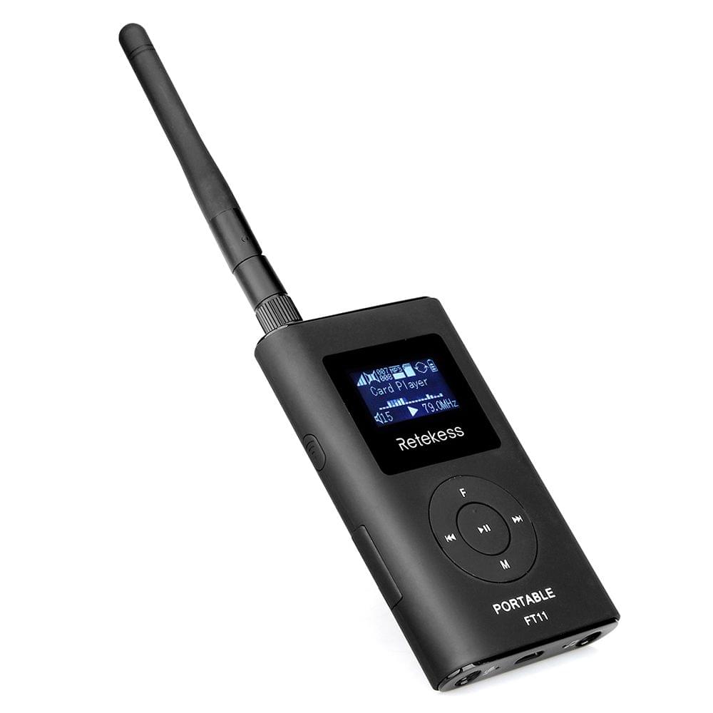 Retekess FT11 Handheld FM Transmitter MP3 Broadcast Radio