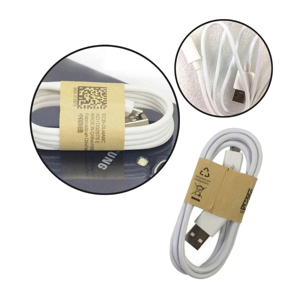 White Wire USB Cable Date Sync Charging Cables 1m Mobile - 1