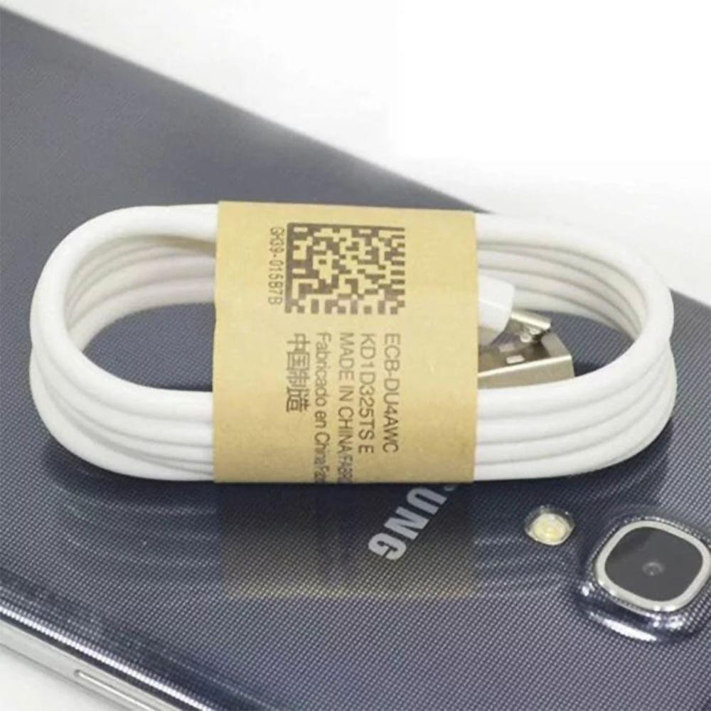 White Wire USB Cable Date Sync Charging Cables 1m Mobile - 1