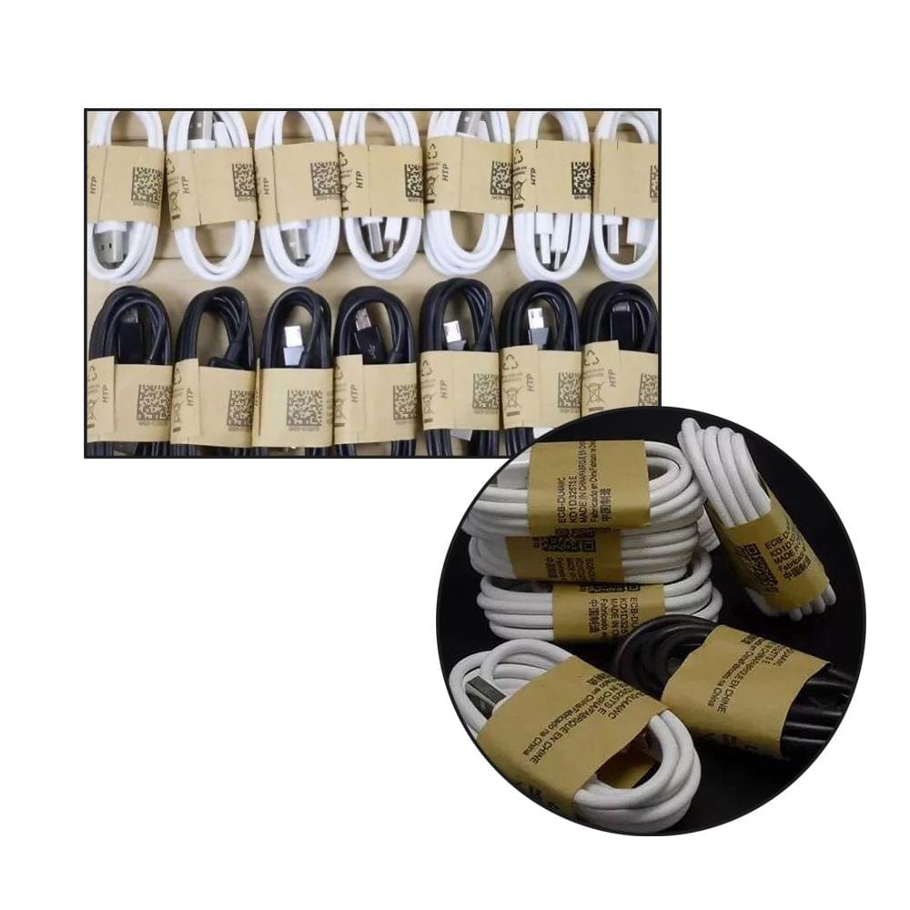 White Wire USB Cable Date Sync Charging Cables 1m Mobile - 1