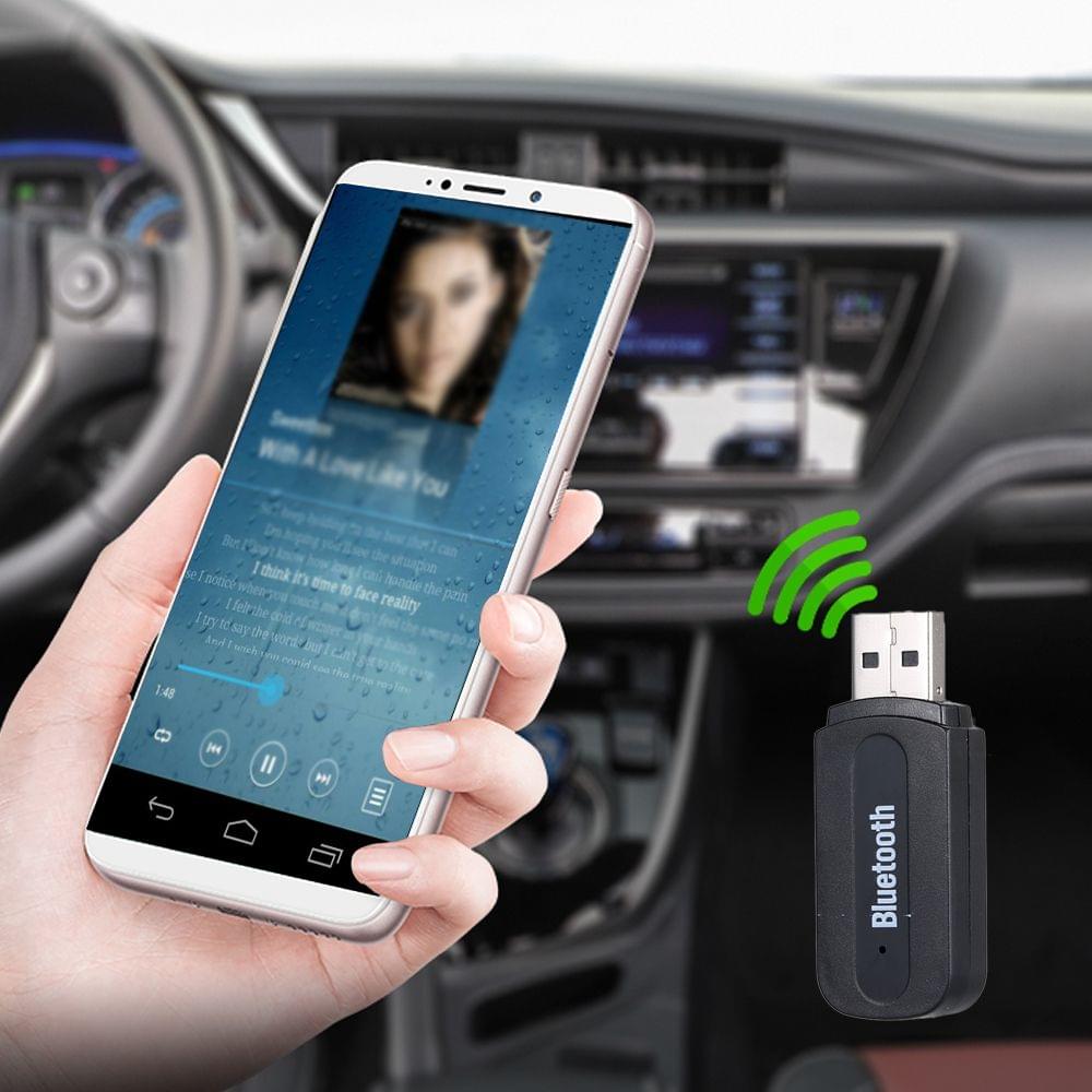 Practical USB Wireless BT 3.5mm Aux Audio Stereo Car Music