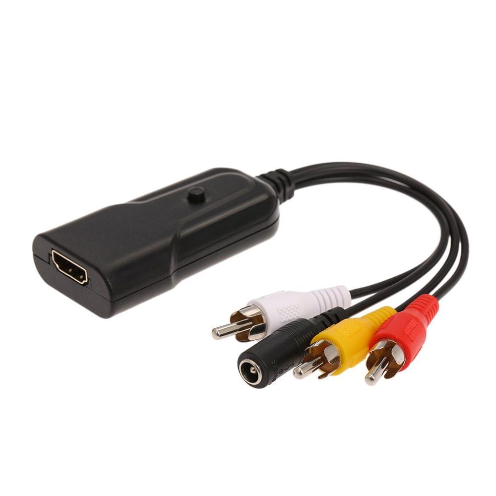 HD to AV CVBS Convertor 1080P to AV Adapter for NTSC PAL