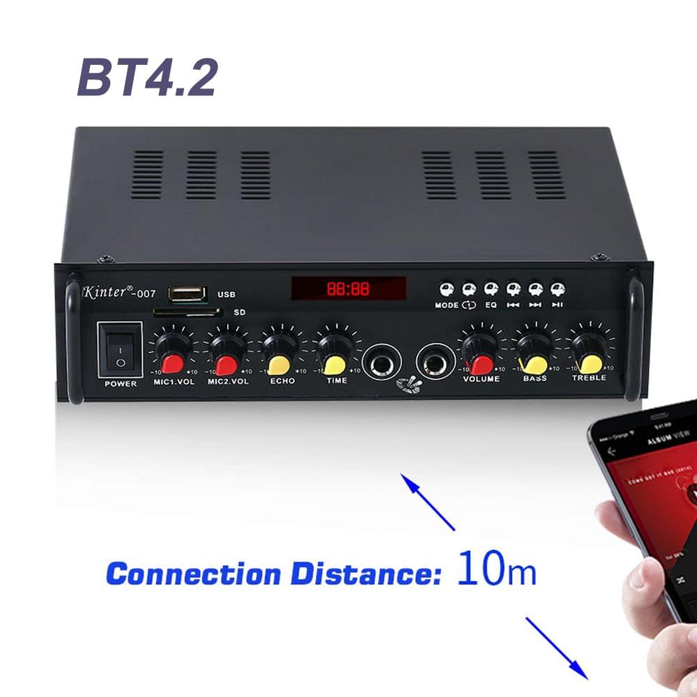 Kinter-007 Mini Stereo Audio Power Amplifier BT Digital - EU Plug
