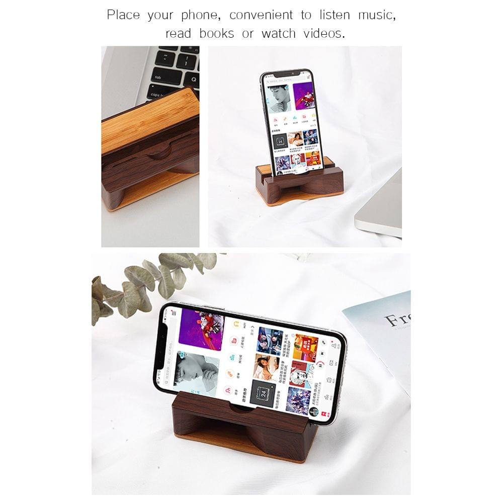 Mobile Phone Sound Amplifier Stand Wooden Cell Phone Stand