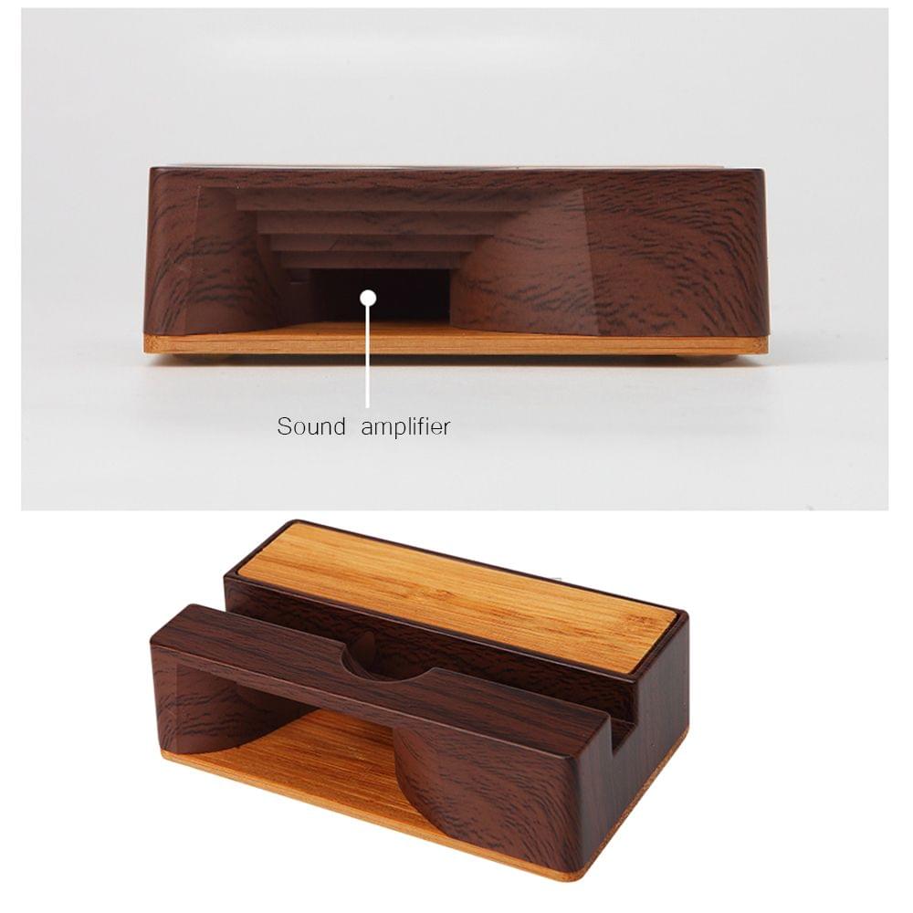 Mobile Phone Sound Amplifier Stand Wooden Cell Phone Stand