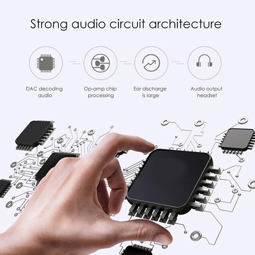 M350 MP3 Player Metal Sport Mini Portable Audio 4G/8G Music - Gold&4GB