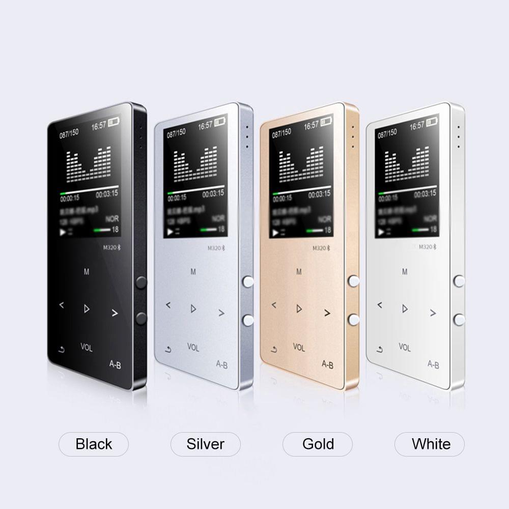 M320 MP3 Player BT Metal Sport Mini Portable Audio 4G/8G - Gold&8GB