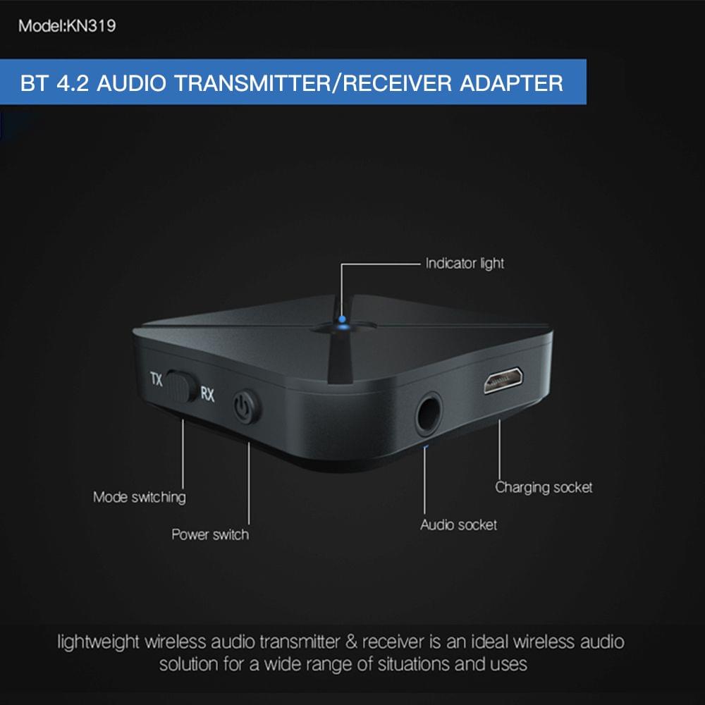 KN319 Audio Adapter USB BT 2 in 1 Trans-mitter/Receiver