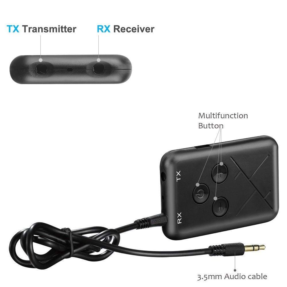 KR-TX10 Audio Adapter USB BT 2 in 1 Trans-mitter/Receiver