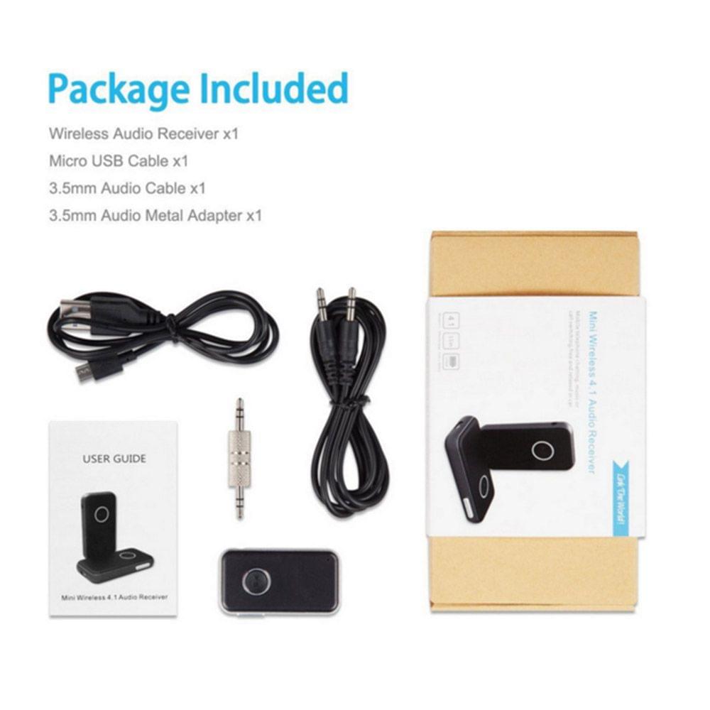 Mini Wireless Music Audio Receiver Adapter Bluetooth 4.1