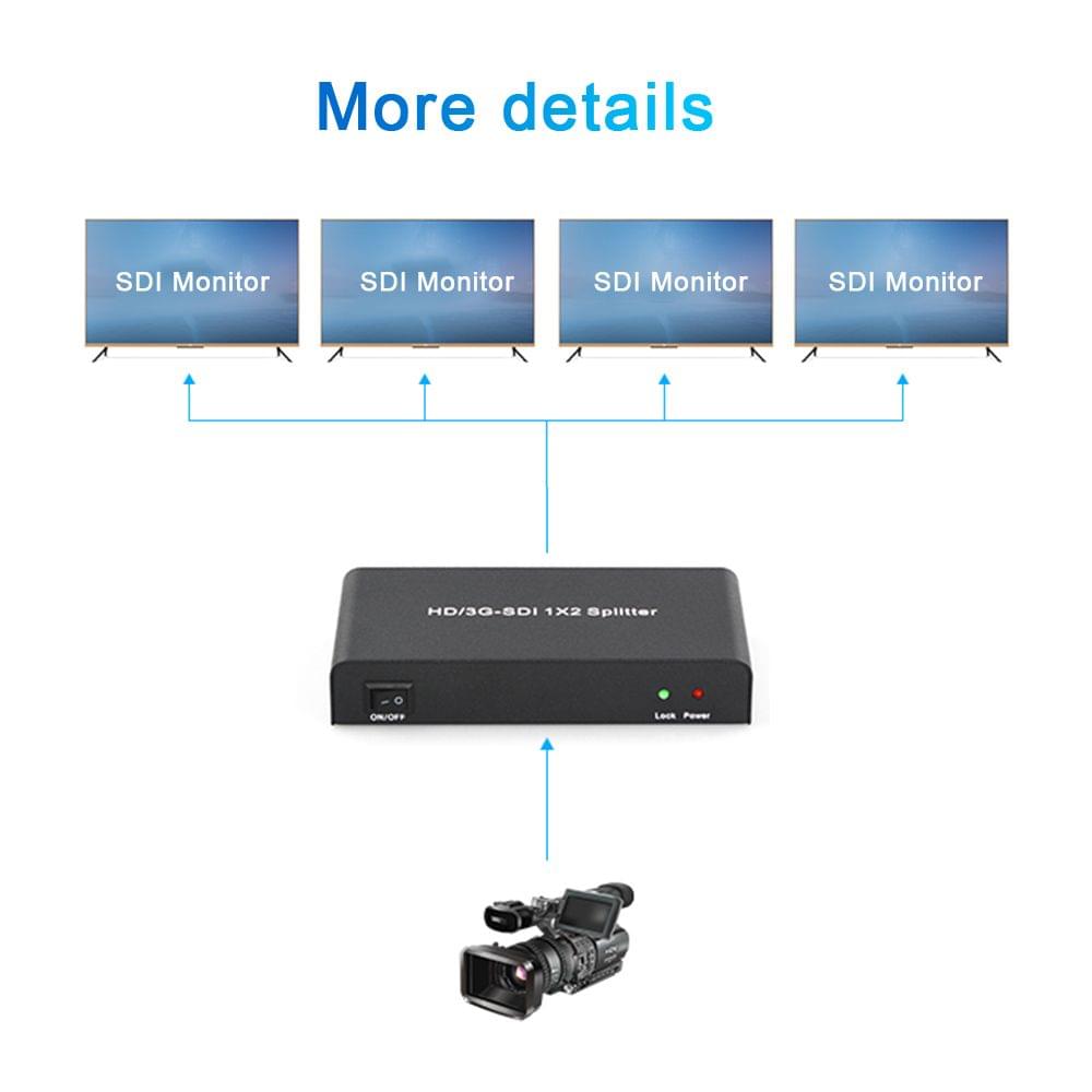 AYS-S14 SDI Splitter 1?4 Video Converter HD/3G SDI Repeater