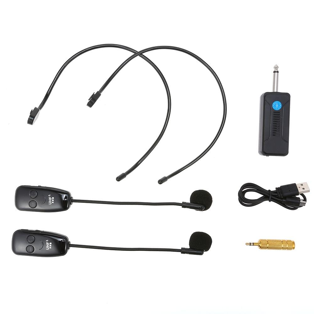 Head-mounted UHF Wireless Microphone One Drag Two