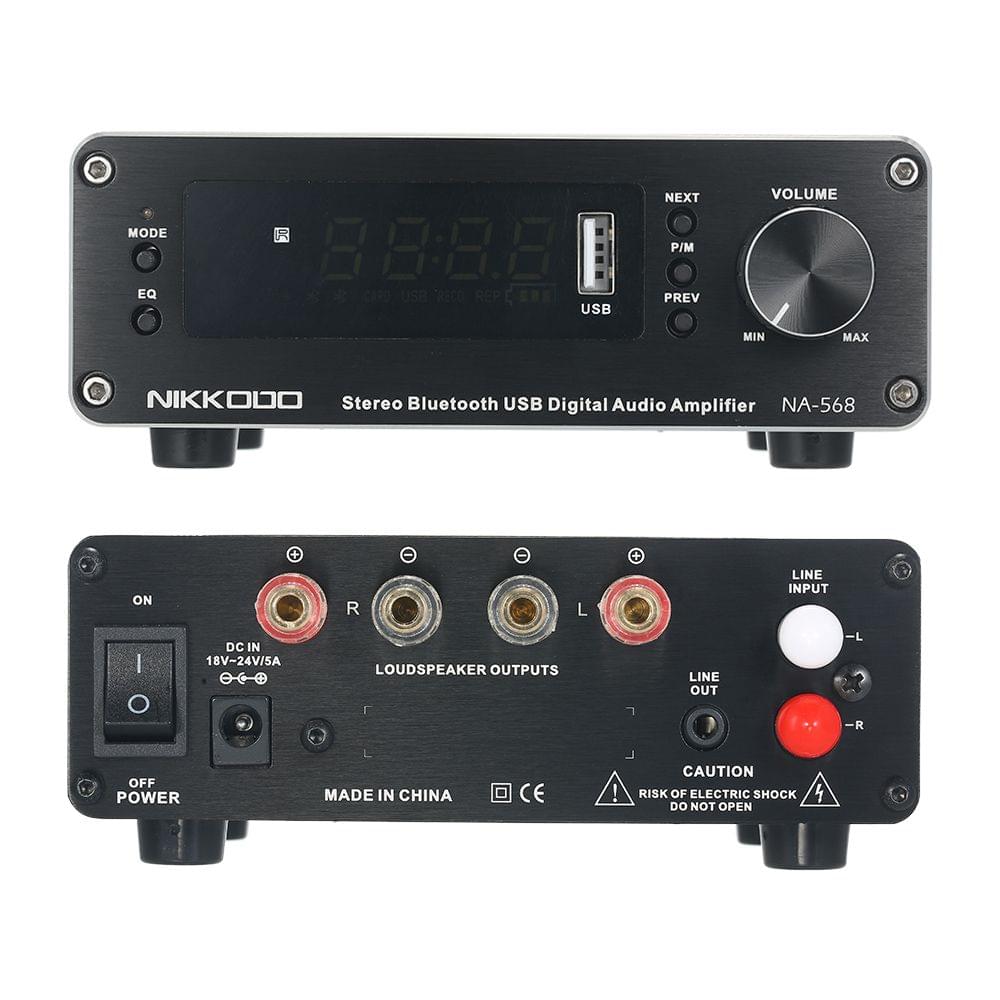 NIKKODO NA-568 Mini HiFi Audio Receiver Amplifier Bluetooth - EU Plug