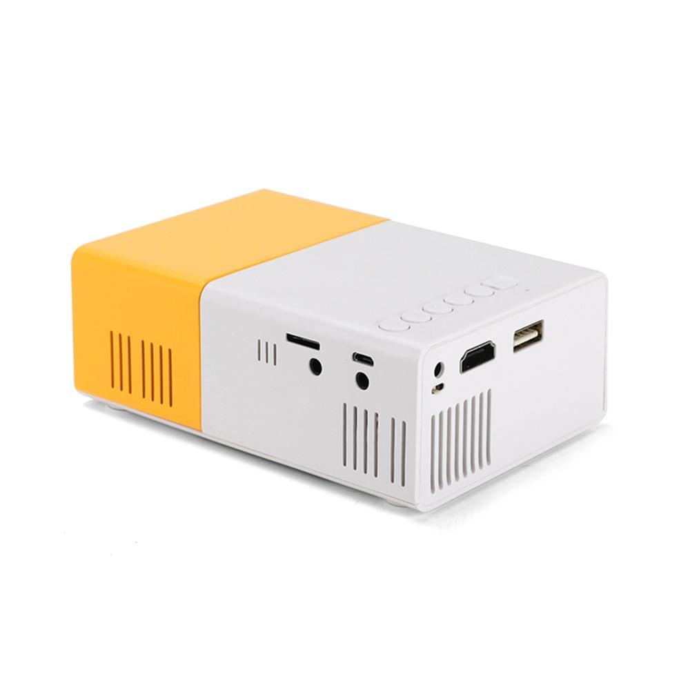 400 Lumens Mini LED Projector Supports 720P / 1080P Portable - EU Plug