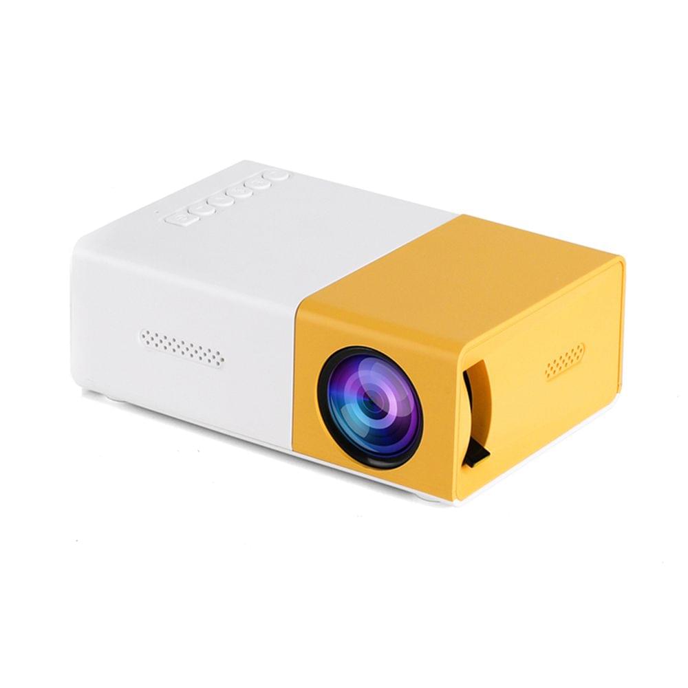 400 Lumens Mini LED Projector Supports 720P / 1080P Portable - US Plug