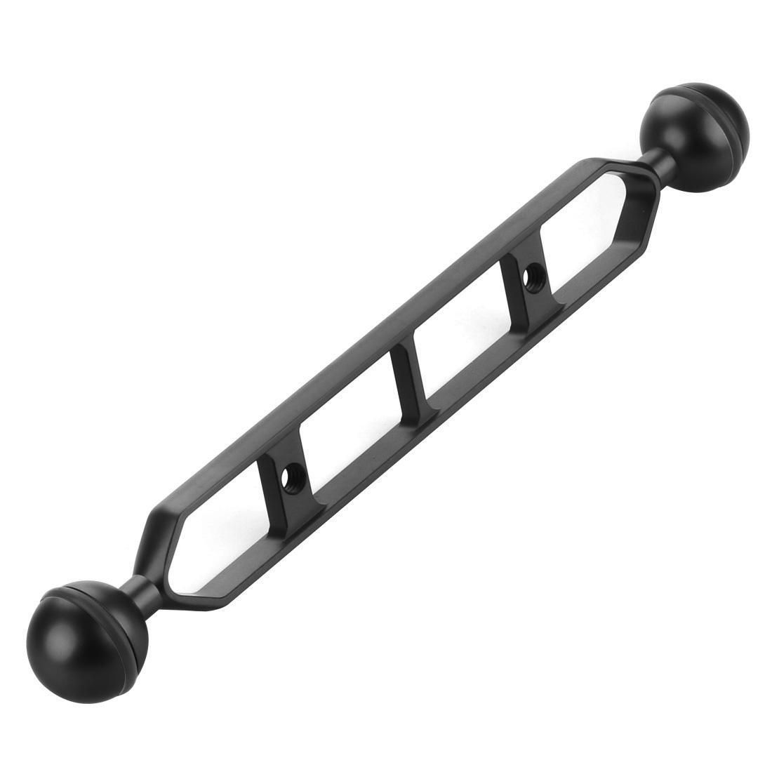 PULUZ 9.0 inch 22.9cm Aluminum Alloy Dual Balls Arm for Underwater Torch / Video Light (Red)