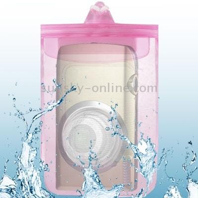 Waterproof Bag for Digital Camera, Size: 150mm x 120 mm, Lens Dia. / Length: 50 mm / 30 mm (Pink)