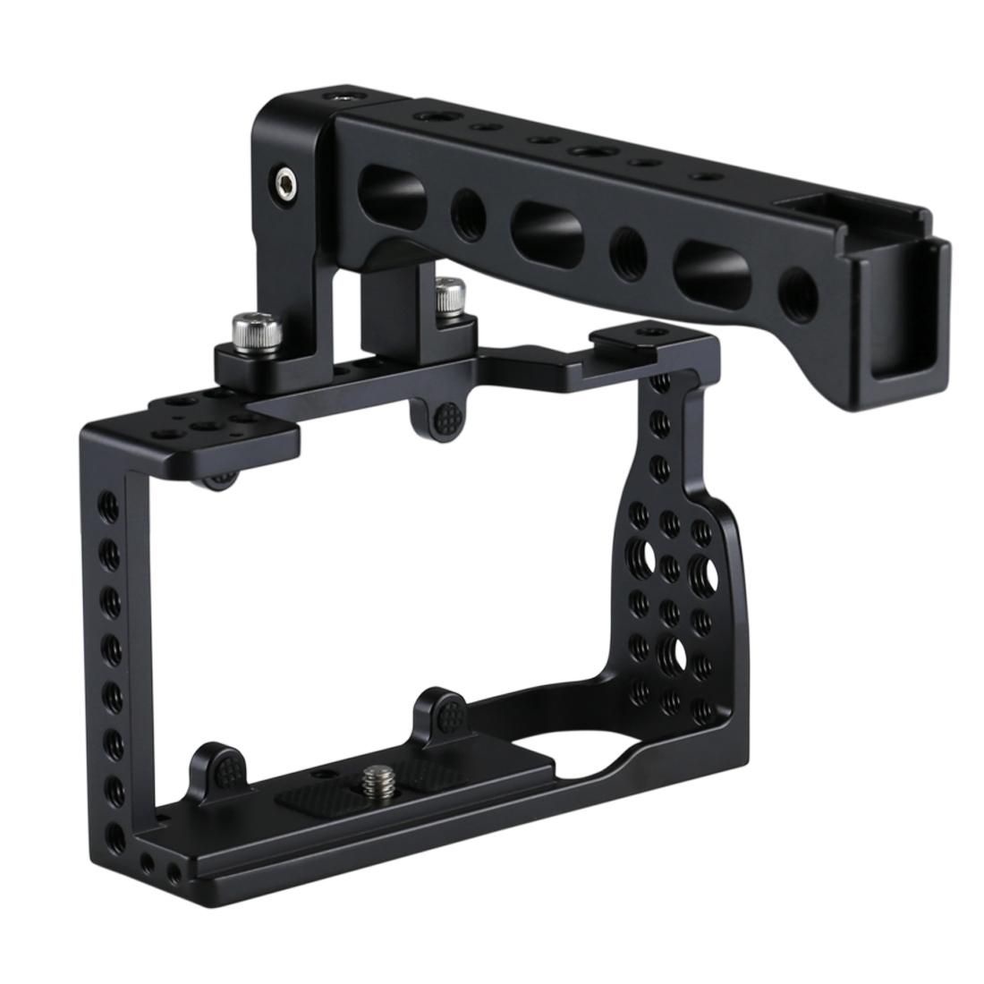 PULUZ Camera Cage Handle Stabilizer for Sony A6300 / A6000 (Black)