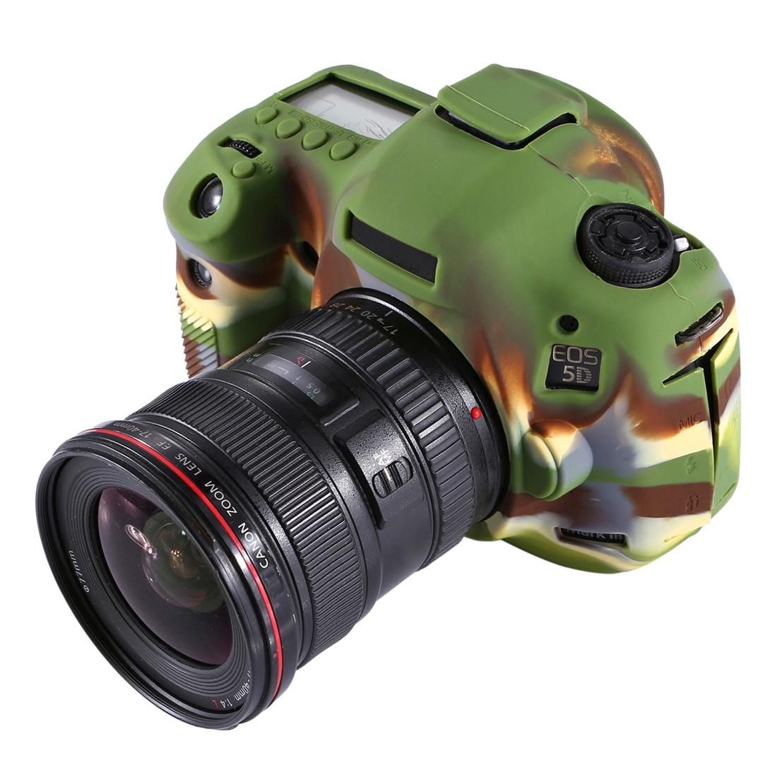 PULUZ Soft Silicone Protective Case for Canon EOS 5D Mark III / 5D3 (Style1)
