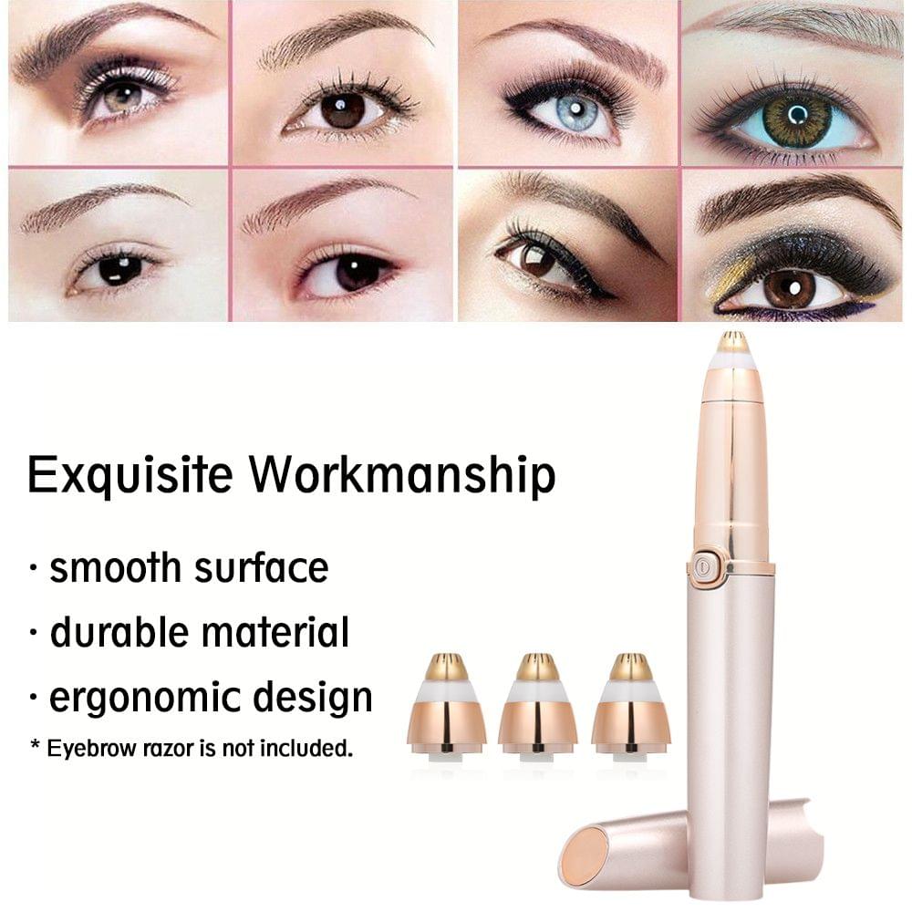 3pcs Facial Hair Remover Replacement Heads Eyebrow Hair