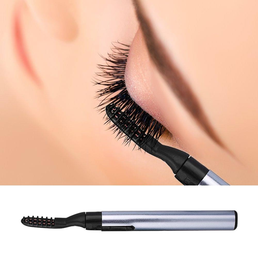 Portable Electric Heated Eyelash Curler Pen Battery Operated