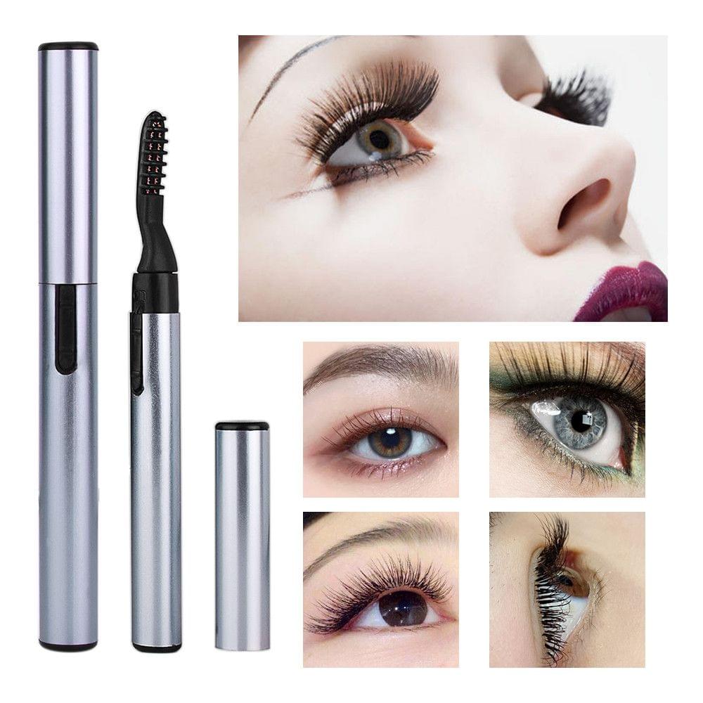 Portable Electric Heated Eyelash Curler Pen Battery Operated