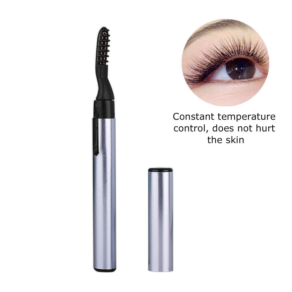 Portable Electric Heated Eyelash Curler Pen Battery Operated